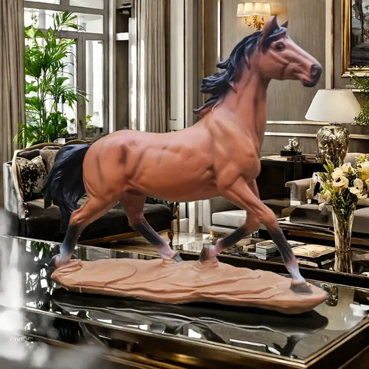 Brown Horse Figurine Decor
